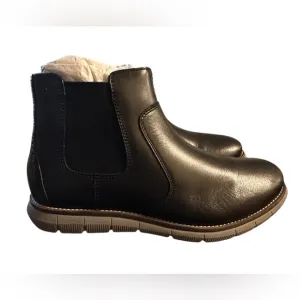 NIB Johnston &amp; Murphy Big Kid Holden Chelsea Boot- Black Leather $79, 5 M