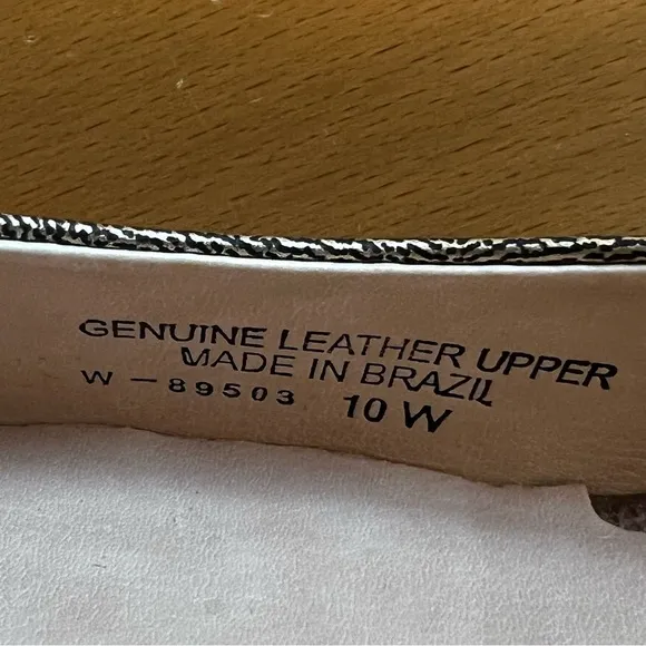 NIB Walking Cradles Gold Leather Bronwyn Flats sz 10W
