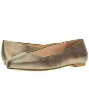 NIB Walking Cradles Gold Leather Bronwyn Flats sz 10W