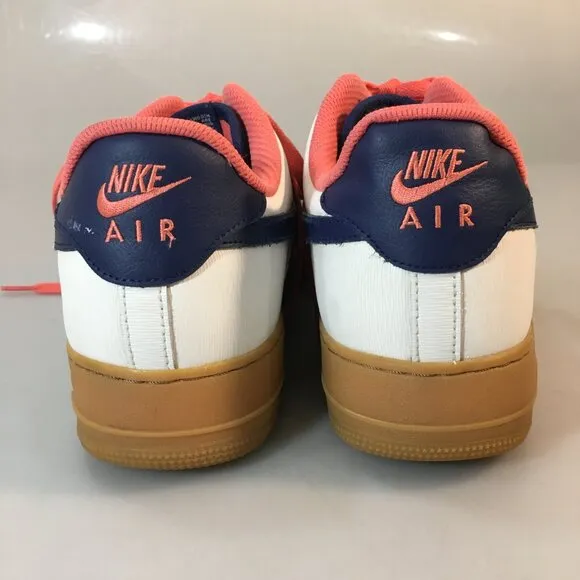 Nike 13 Air Force 1 Low ID By You Blue Green Salmon Gym Shoes Sneakers