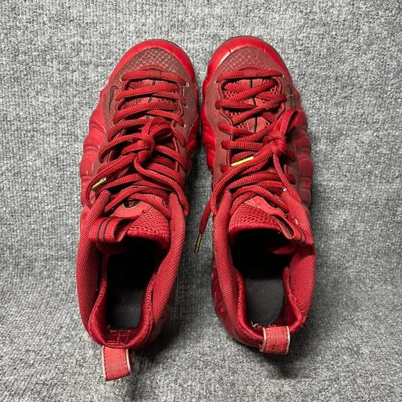 Nike Air Foamposite Pro 624041-603 Men's US 11 Sneakers Gym Red Black Shoes