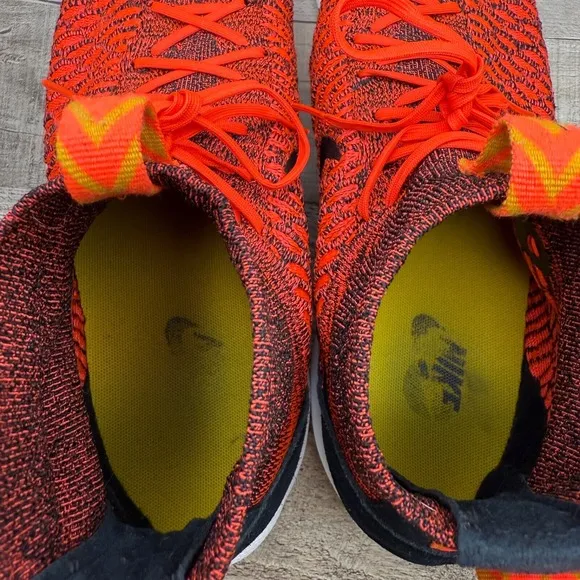 Nike Air Footscape Magista Flyknit Running Shoes Mens 10 Bright Crimson Orange