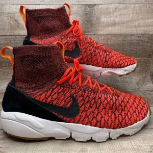 Nike Air Footscape Magista Flyknit Running Shoes Mens 10 Bright Crimson Orange