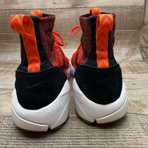 Nike Air Footscape Magista Flyknit Running Shoes Mens 10 Bright Crimson Orange
