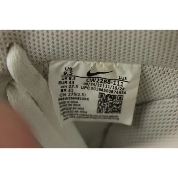Nike Air Force 1 '07 Low Sneakers Men 9.5 Triple White Athletic Shoes CW2288-111