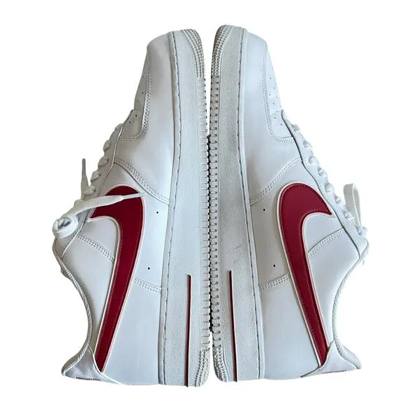 Nike Air Force 1 Low A02423-102 White/ Gym Red Leather Shoes Men 15