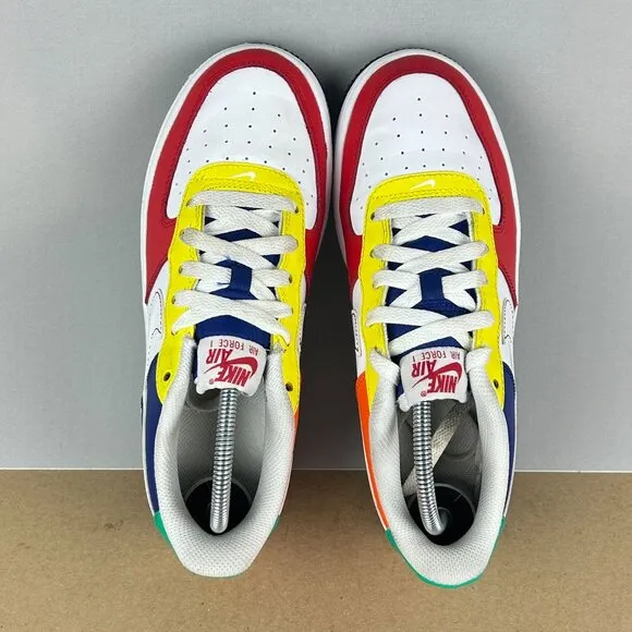 Nike Air Force 1 LV8 Rubik's Cube Leather Athletic Shoes Youth 5Y Multicolor