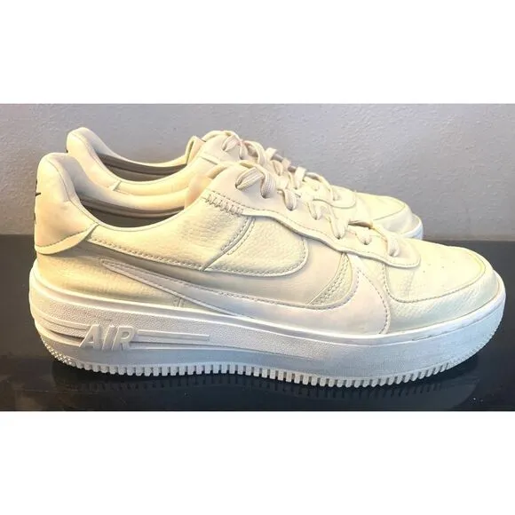 Nike Air Force 1 PLT.AF.ORM Fossil White Shoes 2022 DJ9946-200 Women's Size 11.5