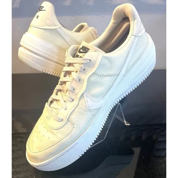 Nike Air Force 1 PLT.AF.ORM Fossil White Shoes 2022 DJ9946-200 Women's Size 11.5