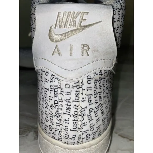 NIKE AIR FORCE Ones High '07 LV8 Just Do It All Over 2018 AQ9648-100 Men's 12