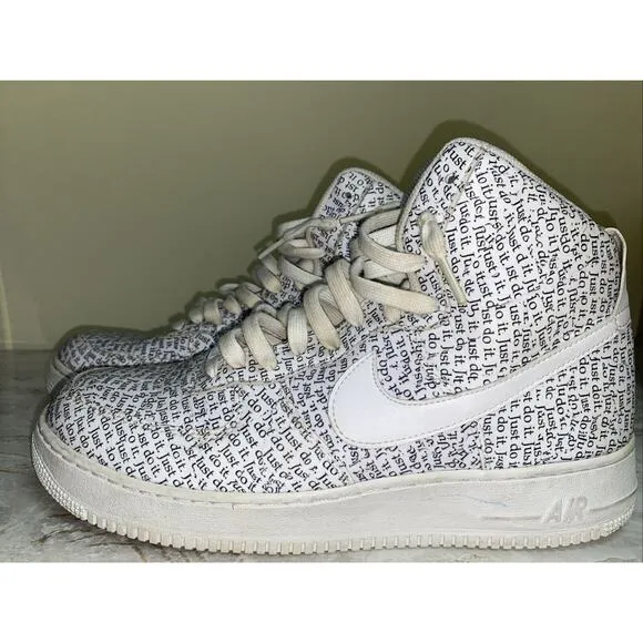 NIKE AIR FORCE Ones High '07 LV8 Just Do It All Over 2018 AQ9648-100 Men's 12