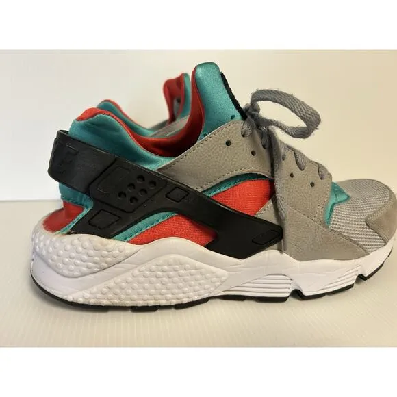 NIKE Air Huarache Flat Silver Clear Jade 318429-023 Mens Size 10.5