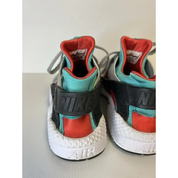 NIKE Air Huarache Flat Silver Clear Jade 318429-023 Mens Size 10.5