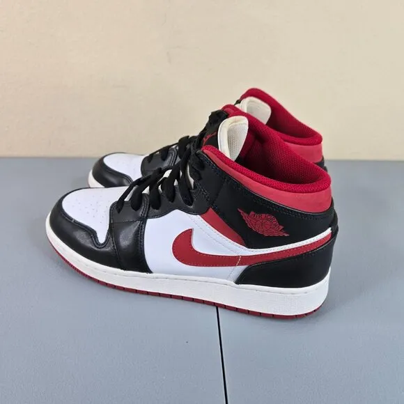 Nike Air Jordan 1 Mid GS Youth Kids Size 7Y Black Gym Red DJ4695-122 2021