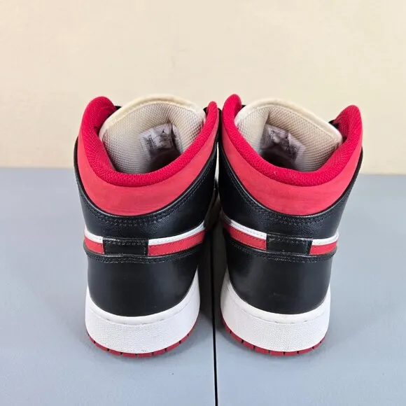 Nike Air Jordan 1 Mid GS Youth Kids Size 7Y Black Gym Red DJ4695-122 2021