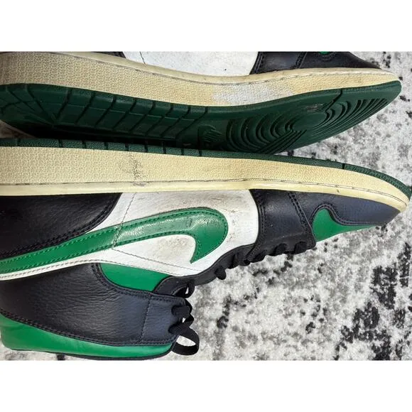 Nike Air Jordan 1 Mid Pine Green Toe 2019 Men's 10.5 Sneakers Shoes 554724-067