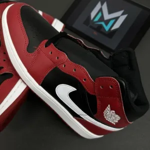 Nike Air Jordan 1 Mid Shoes Black Gym Red White DQ8426-061 Men's Sizes
