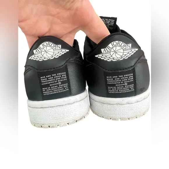 Nike Air Jordan 1 Retro Low Slip Black White AV3918-001 Women's Size 8 Shoes