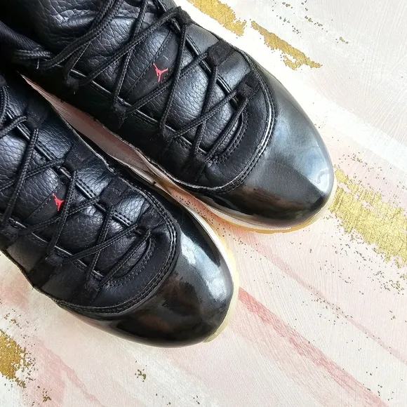 Nike Air Jordan 11 Retro &quot;72-10&quot; Black Gym Red Men Size 7 (378037-002)