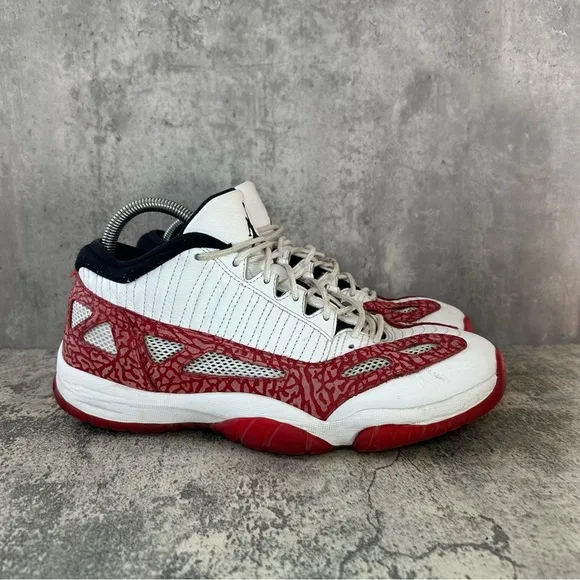 Nike Air Jordan 11 Retro Low IE 'White Gym Red' Basketball Shoes Mens sz 10