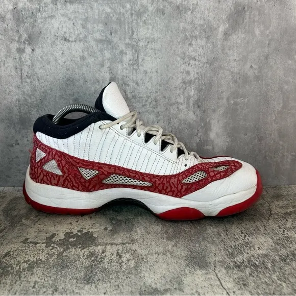Nike Air Jordan 11 Retro Low IE 'White Gym Red' Basketball Shoes Mens sz 10