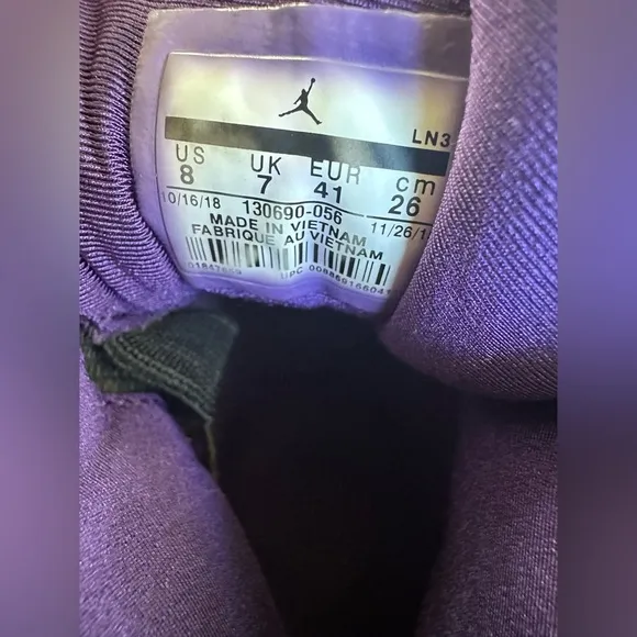 Nike Air Jordan 12 Velvet Purple Gold