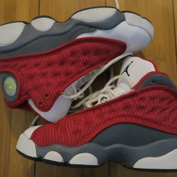 Nike Air Jordan 13 Retro PS Gym Red Flint Grey 414575-600 Kid’s Size 11C