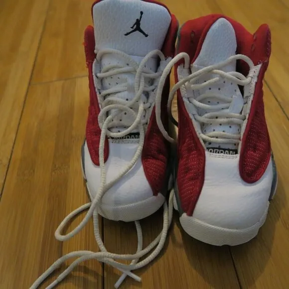 Nike Air Jordan 13 Retro PS Gym Red Flint Grey 414575-600 Kid’s Size 11C