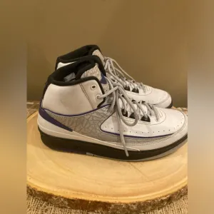 Nike Air Jordan 2 II Retro Dark Concord (395718-153) BG White Cement Grey 5.5Y