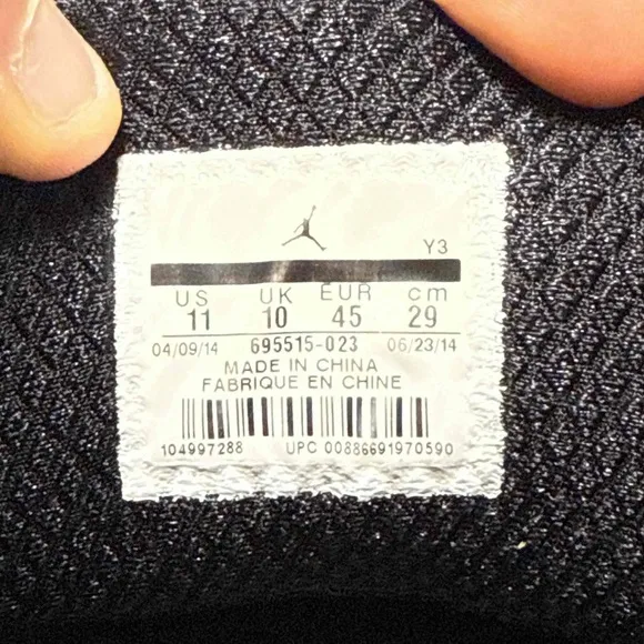 Nike Air Jordan 29 XX9 Black Gym Red White