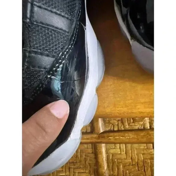 Nike Air Jordan 323419-064 Jordan 6 Rings'Black‎ Gym Red' Size 7y
