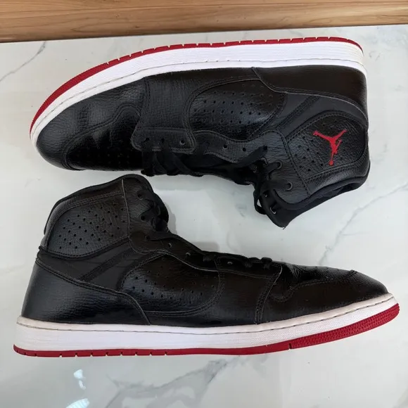 Nike  Air Jordan Access Black Gym Red Basketball Shoes AR3762-001 Men's size 13