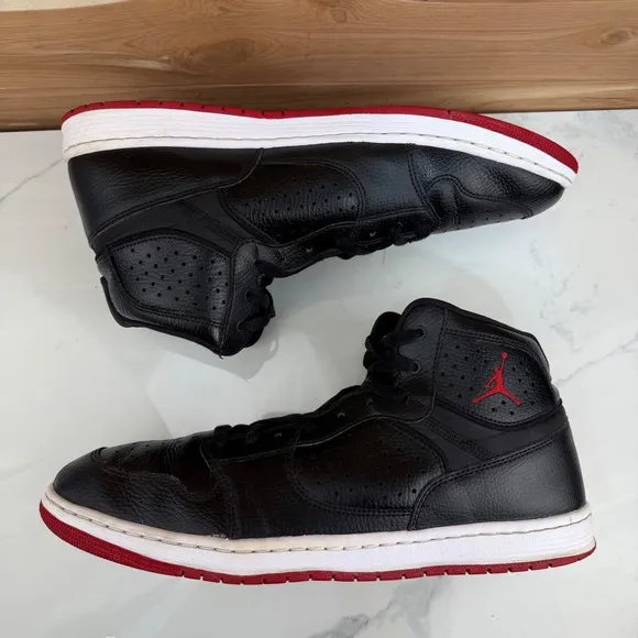 Nike  Air Jordan Access Black Gym Red Basketball Shoes AR3762-001 Men's size 13