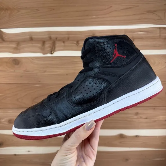 Nike  Air Jordan Access Black Gym Red Basketball Shoes AR3762-001 Men's size 13