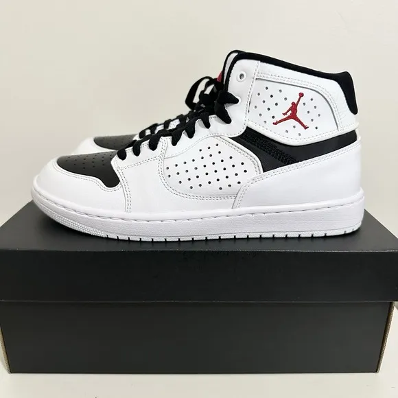 Nike Air Jordan Access White Gym Red Black Men Shoes AR3762-101 Size 8.5