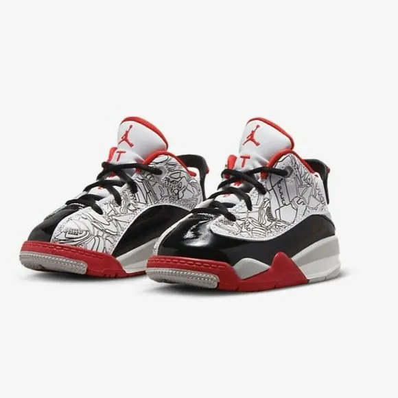 NIKE Air Jordan Dub Zero Retro Shoes Sneakers 311072-106 Boys Toddler Size 10C