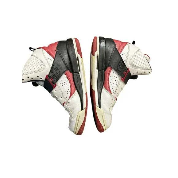 Nike‎ Air  Jordan Flight 45 High GS White Red Black 524865-130 Sz 7Y