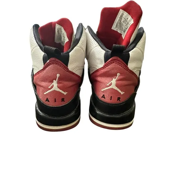Nike‎ Air  Jordan Flight 45 High GS White Red Black 524865-130 Sz 7Y