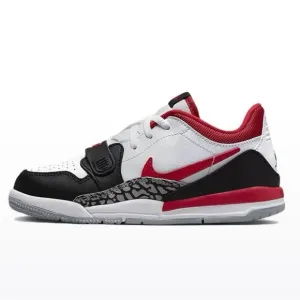 Nike Air Jordan Legacy Low (PS) Little Kids' Shoes White-Gym Red CD9055-160