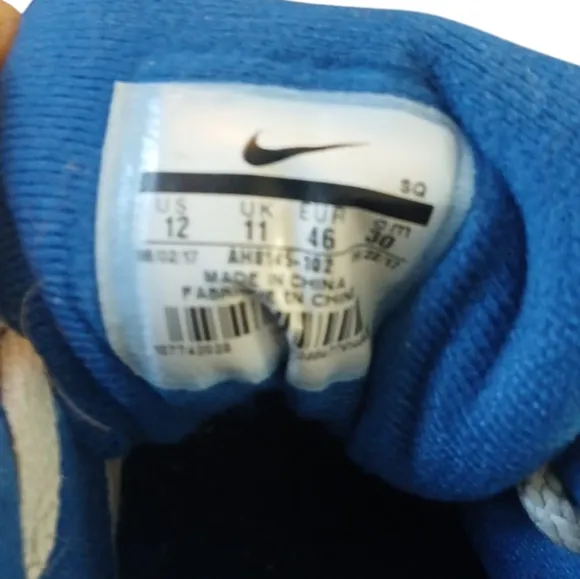 Nike Air Max 1 Men's Gym Blue Sneakers AH8145 Size 12