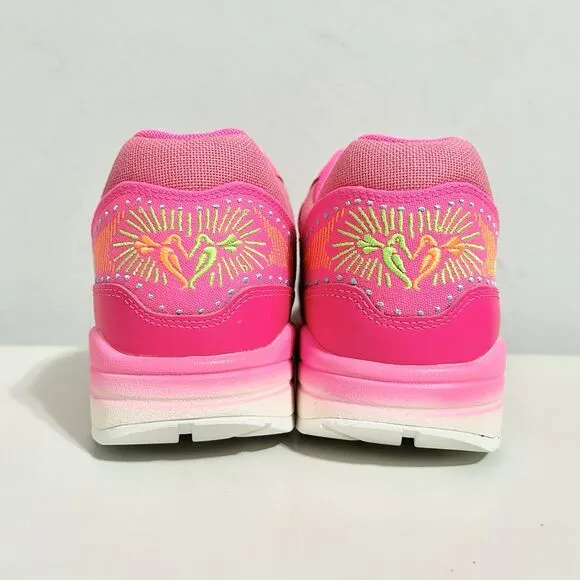 Nike Air Max 1 PRM “Día De Muertos” Men’s Size 10.5 Hyper Pink Cushioned Shoes