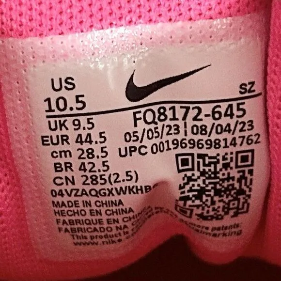 Nike Air Max 1 PRM “Día De Muertos” Men’s Size 10.5 Hyper Pink Cushioned Shoes
