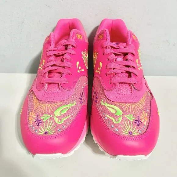 Nike Air Max 1 PRM “Día De Muertos” Men’s Size 10.5 Hyper Pink Cushioned Shoes