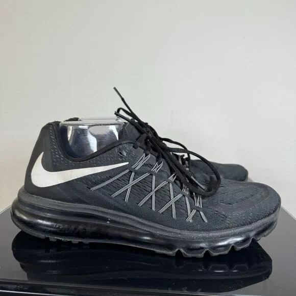 Nike Air Max 2015 Triple Black Running 698902-001 Shoes Sneakers Men's Size 10.5