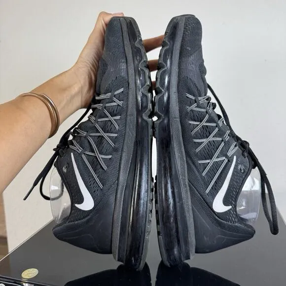 Nike Air Max 2015 Triple Black Running 698902-001 Shoes Sneakers Men's Size 10.5