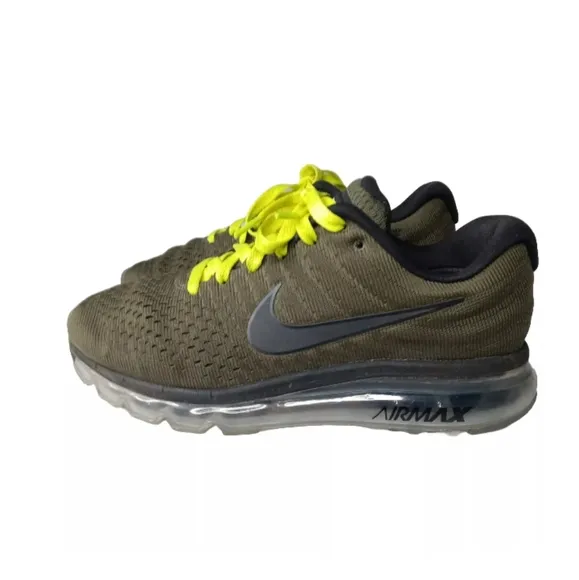 Nike Air Max 2017 Men's Shoes Size 7 Cargo Green Black~849559-302