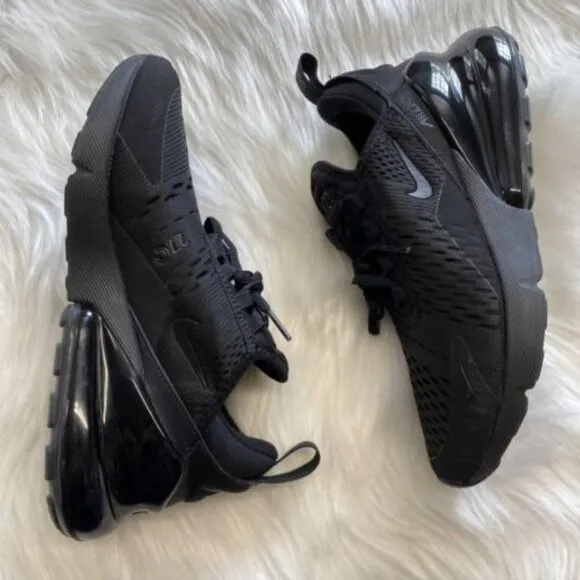 Nike Air Max 270 Low Womens Running Shoes Black AH6789-006 VNDS Size 6.5