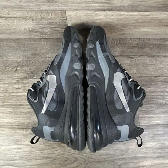 Nike Air Max 270 React Men 14 Black Gray WTR Waterproof Running Shoes CD2049-001