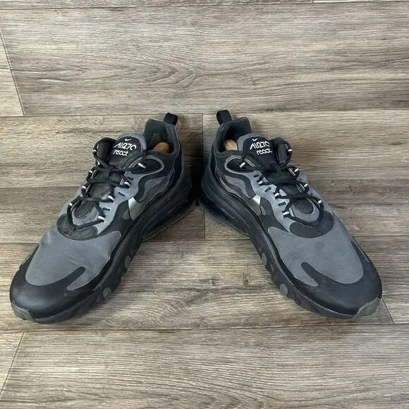 Nike Air Max 270 React Men 14 Black Gray WTR Waterproof Running Shoes CD2049-001
