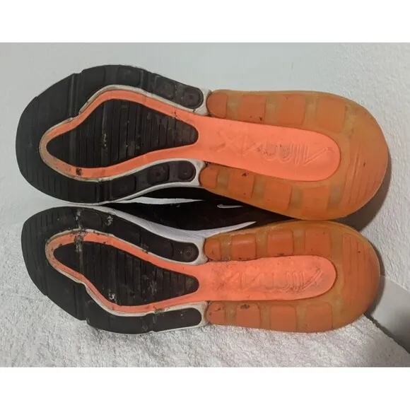 Nike Air Max 270 Shoes Mens Size 9 Just Do It Black Orange 2018 AH8050-014
